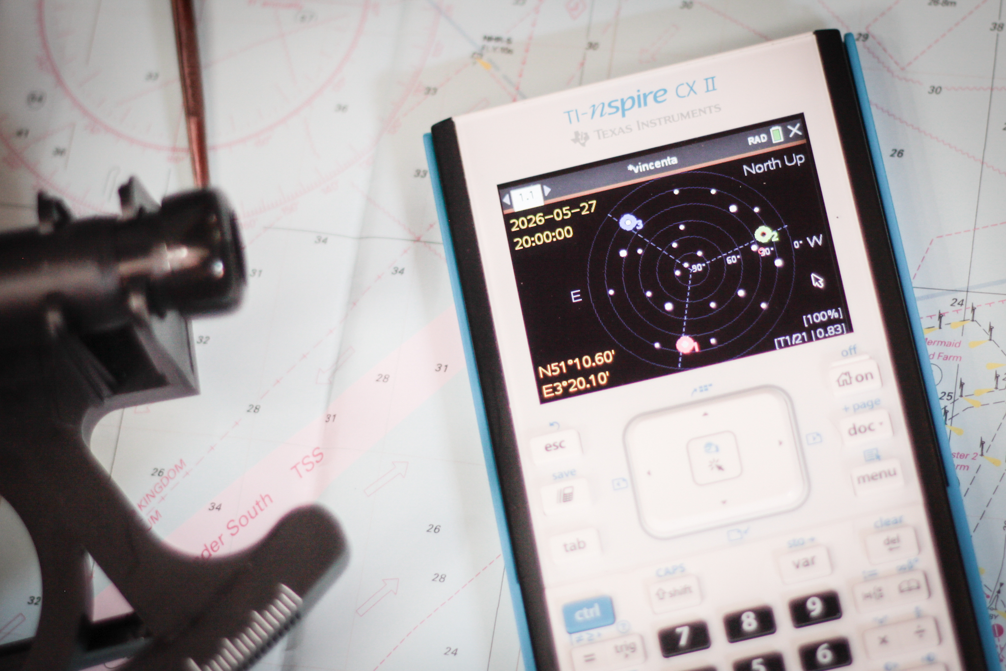 TI-Nspire CX running Vincenta Triad finder