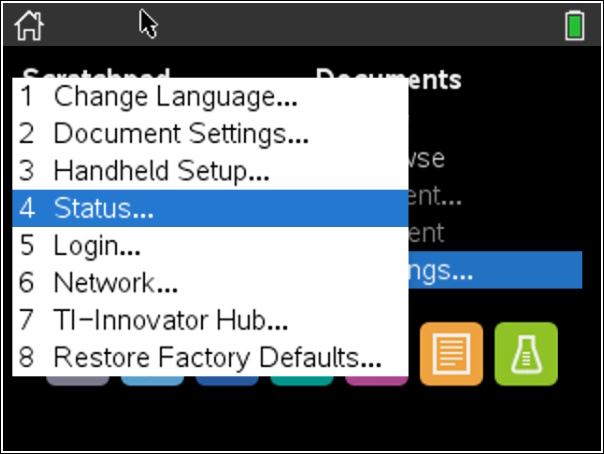 TI-Nspire Settings